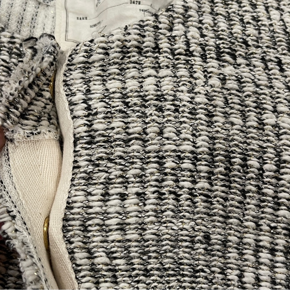 Anthropologie Cartannier Blazer Cardigan Sweater Tweed Long Sleeve Women's Sz XS - Picture 4 of 7